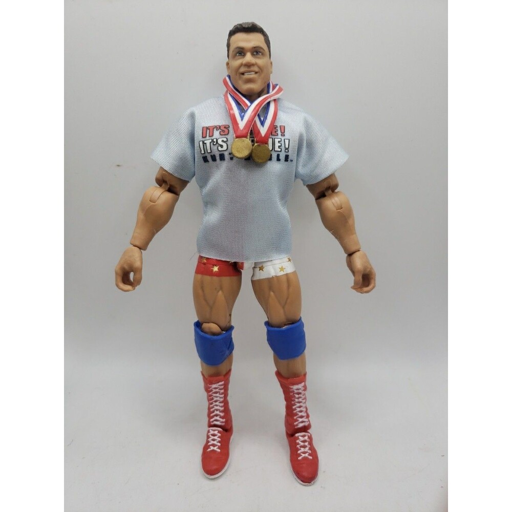 WWE Wrestling Legend Kurt Angle Action Figure With Gold Medals ~ 2011 Mattel
